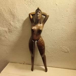 Elegant Brown Female Figurine